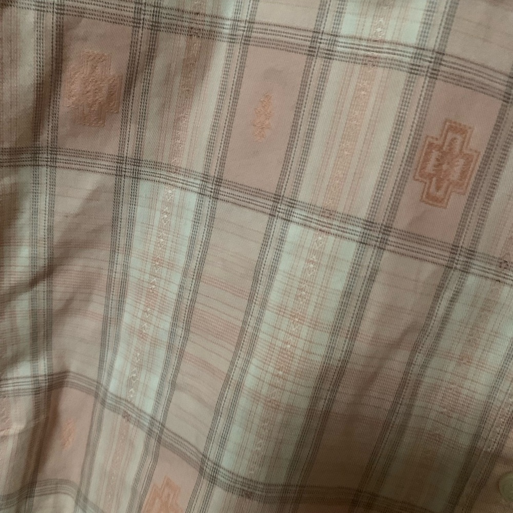 Pendleton Plaid Button Down Shirt - Light Pink an… - image 3